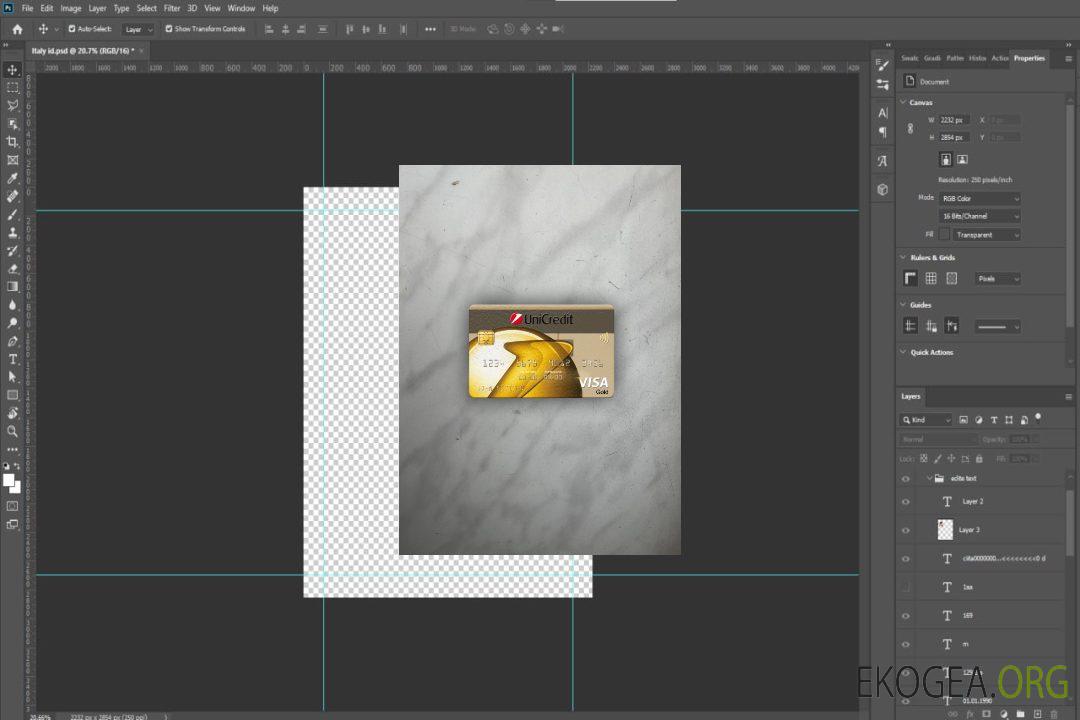 Roumanie UniCredit Bank visa carte d'or photolook , avant template Roumanie UniCredit Bank visa carte d'or photolook , avant template